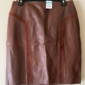 J McLaughlin authentic leather skirt
